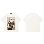 Beige Doberman Dog Graphic T-Shirt — styling shot
