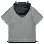 Techwear Hooded Oversized T-Shirt — front view