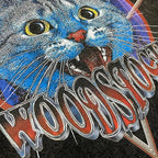Retro Cat Print Oversized T-Shirt — back view
