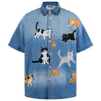 Cat Loose Shirt — styling shot