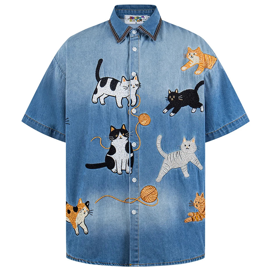 Cat Loose Shirt — styling shot