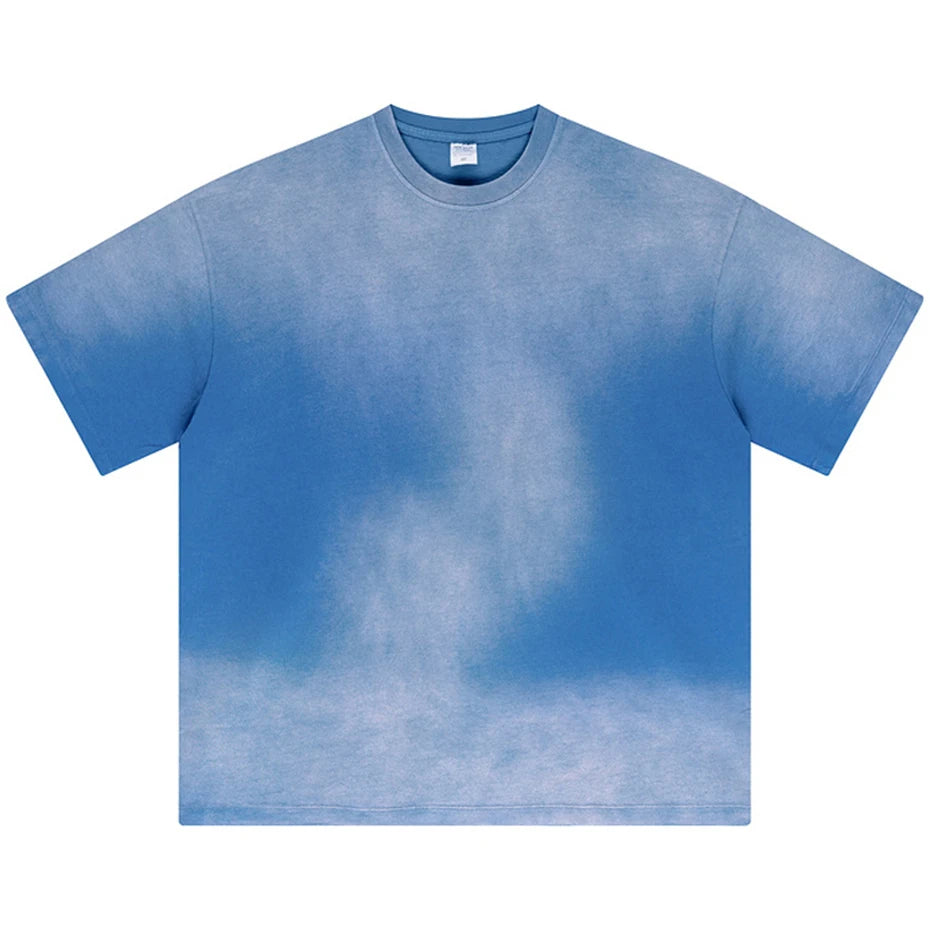 Retro Vintage Washed Oversized T-Shirt — flat lay
