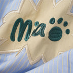 Y2K Cartoon Cat Graphic Loose Shirt — fabric close-up