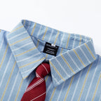 Shirts Vintage Striped Loose Shirt — fit shot