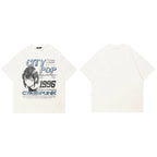 Tees Y2K White Anime Cartoon Graphic T-Shirt — fit shot