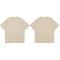 Plain Solid Color Loose T-Shirt — fit shot