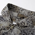 Vintage Leopard Oversized Jacket — back view
