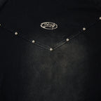 Punk Patchwork Oversized T-Shirt — fit shot