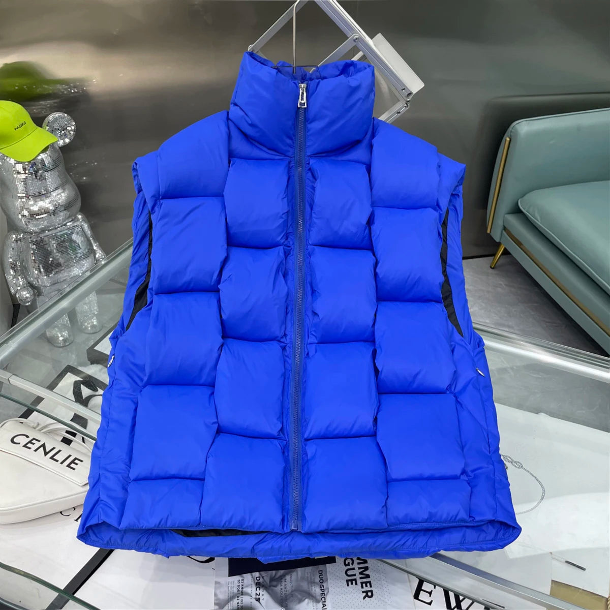 Padded Loose Puffer Jacket — front view
