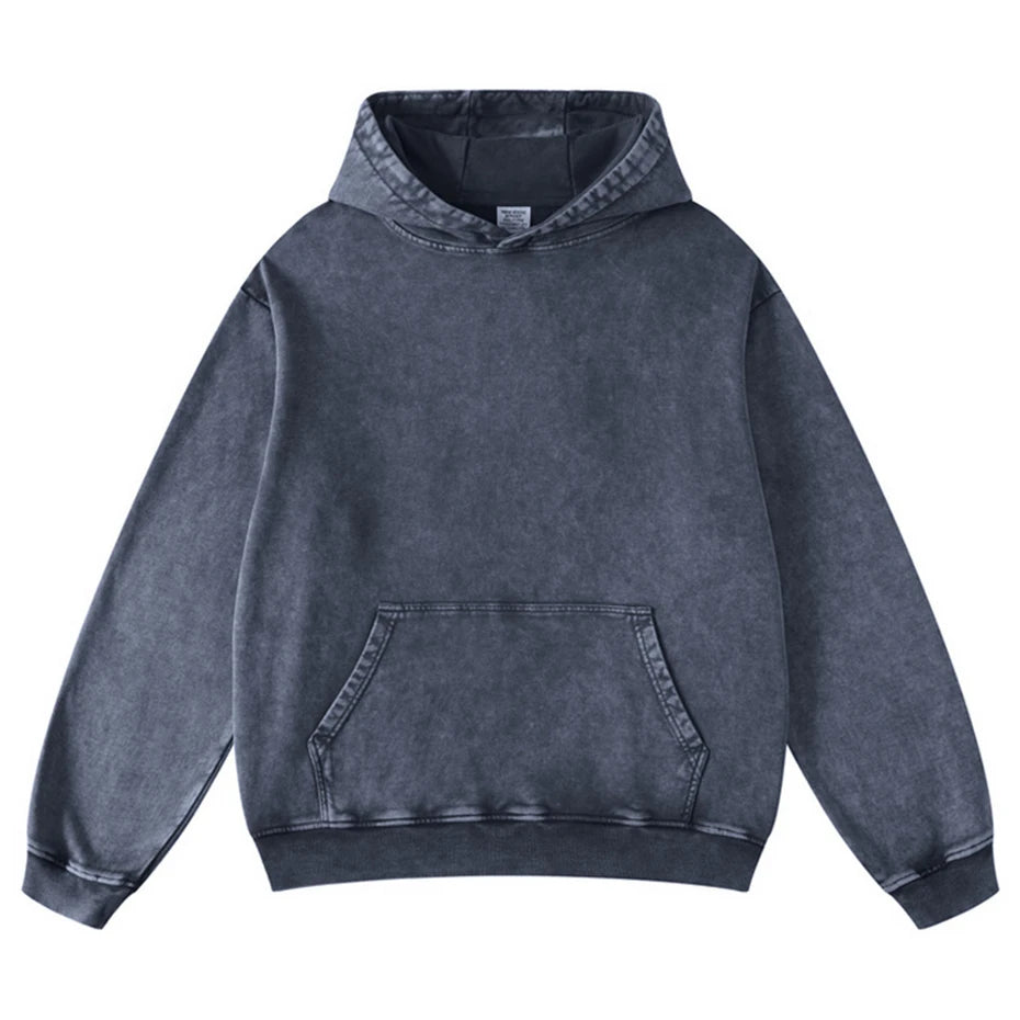 Vintage Print Oversized Hoodie — styling shot