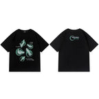 Black Graphic T-Shirt — detail shot