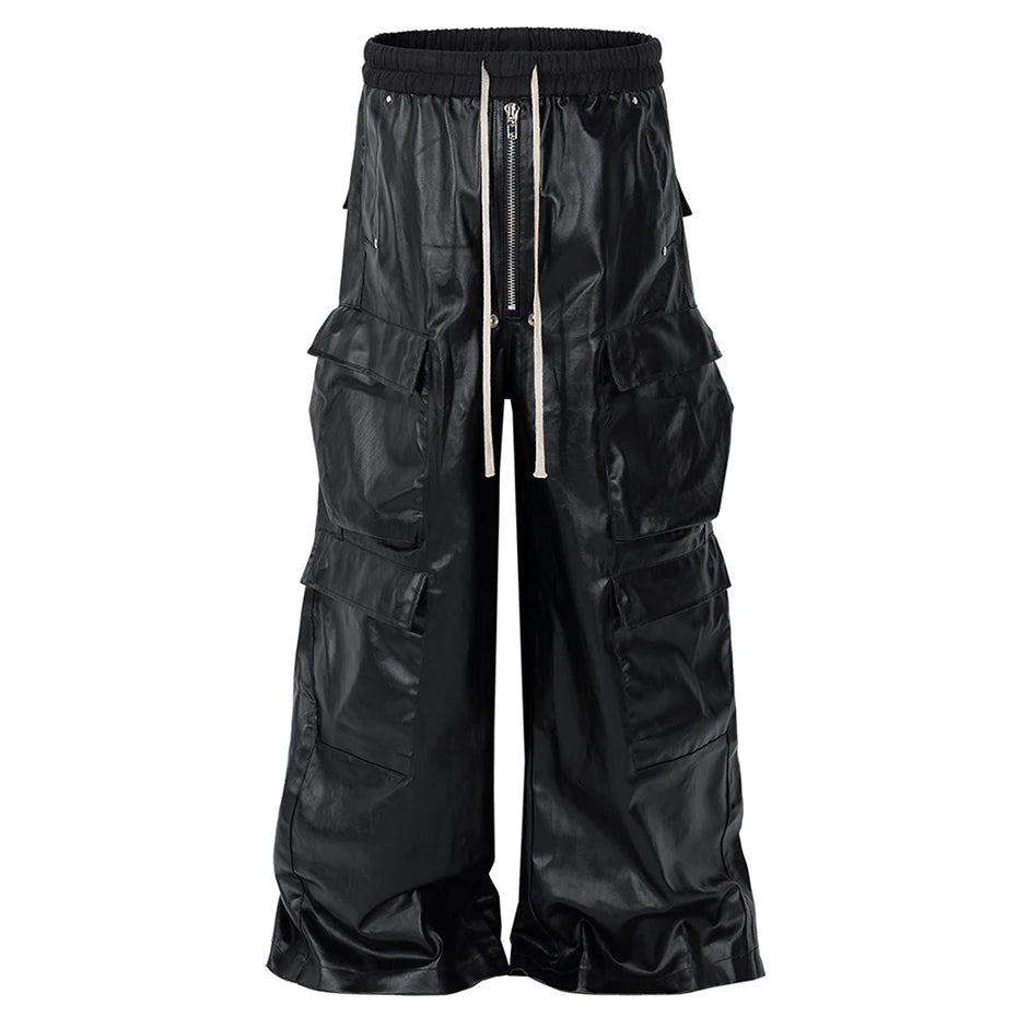 Black Baggy Cargo Pants — styling shot