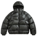 White Puffer Jacket — detail shot