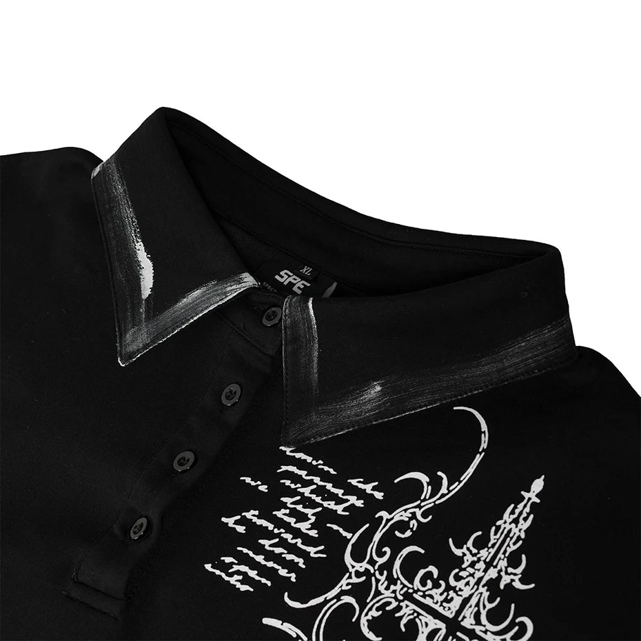Y2K Black Oversized T-Shirt — fit shot