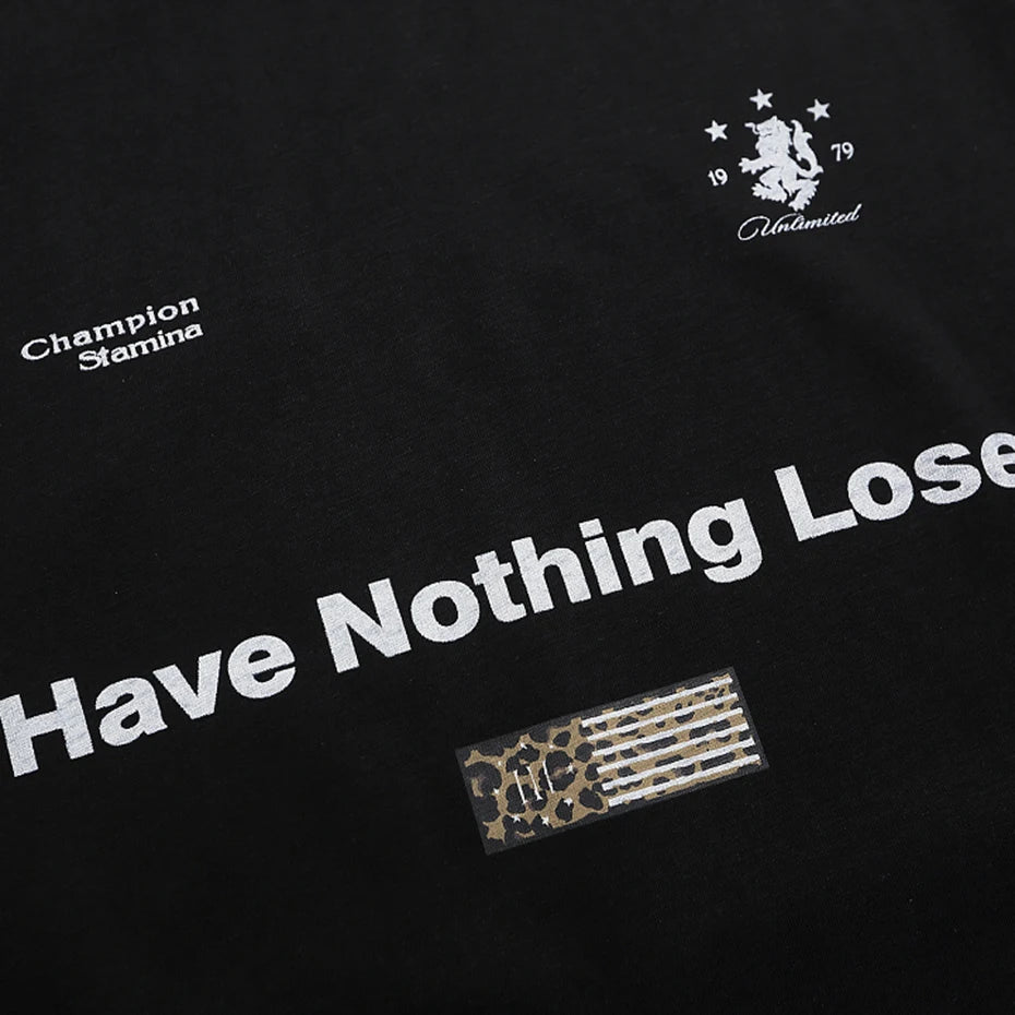 Y2K Black Oversized Long Sleeve Tee — fit shot