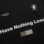 Y2K Black Oversized Long Sleeve Tee — fit shot