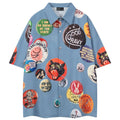 Cats Graphic Loose Shirt — styling shot