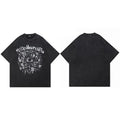 Retro Black Eye Graphic Oversized T-Shirt — styling shot