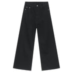 Vintage Black Denim Baggy Jeans — styling shot