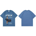 Girl Kanji Print Loose T-Shirt — detail shot