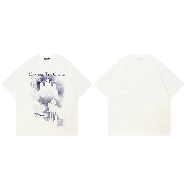 Black Faded T-Shirt — fabric close-up