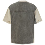Y2K Patchwork Oversized T-Shirt — detail shot