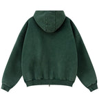Hoodies Vintage Hooded Oversized Jacket — back view