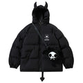 Wings Padded Oversized Puffer Jacket — styling shot