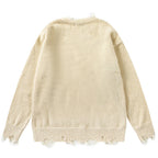 Y2K Cat Knit Oversized Sweater — front view