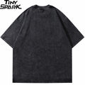 Anime Cartoon Graphic Loose T-Shirt — front view