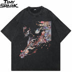 Washed Graphic Print T-Shirt — front view