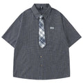 Shirts Vintage Loose Varsity Jacket — styling shot