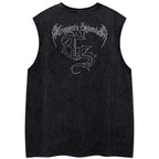 Y2K Embroidered Oversized Vest — detail shot