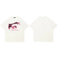 Letter White Graphic T-Shirt — fabric close-up