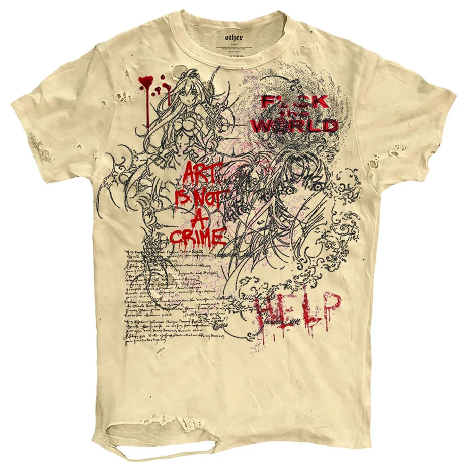 Vintage Ripped T-Shirt — styling shot