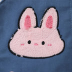 Vintage Cartoon Graphic Loose Shirt — fabric close-up
