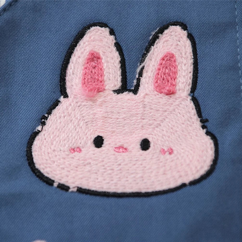 Vintage Cartoon Graphic Loose Shirt — fabric close-up