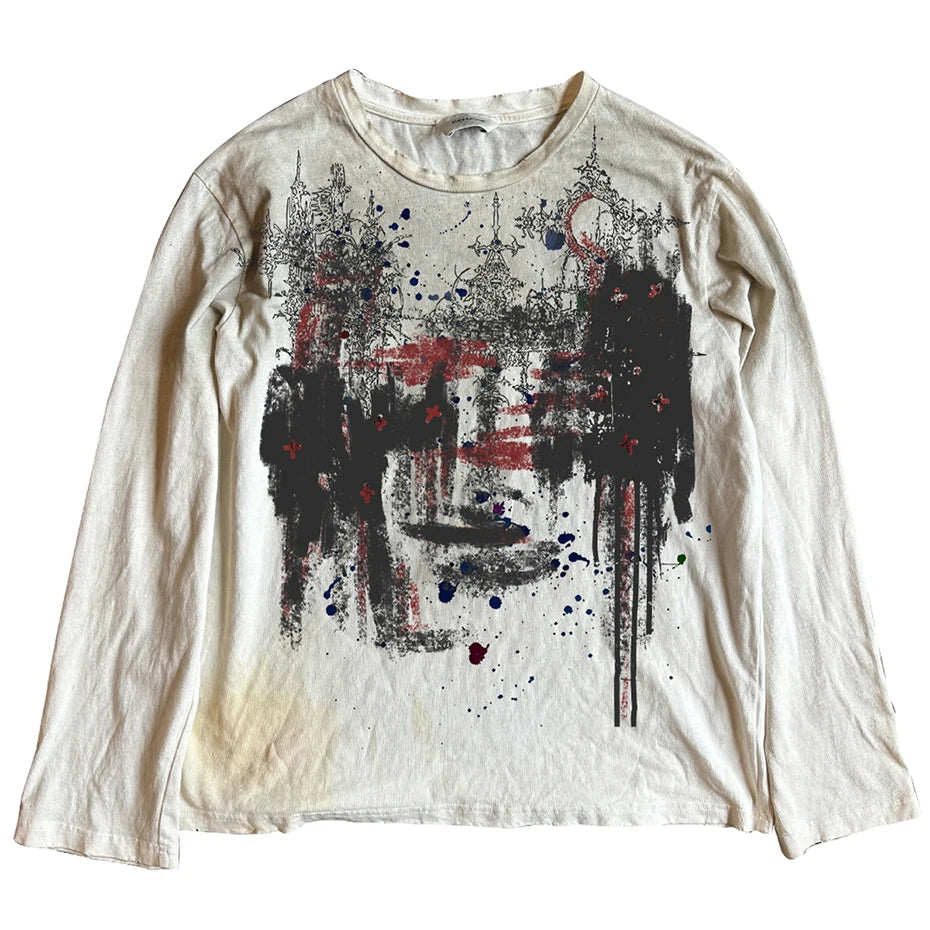 Vintage Oversized Long Sleeve Tee — detail shot