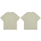 Plain Solid Color Loose T-Shirt — flat lay