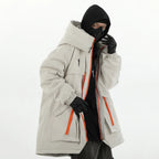 Techwear Hooded Oversized Puffer Jacket — fit shot