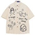 Funny Y2K Graphic Oversized Shirt — styling shot