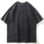 Vintage Print Oversized T-Shirt — front view