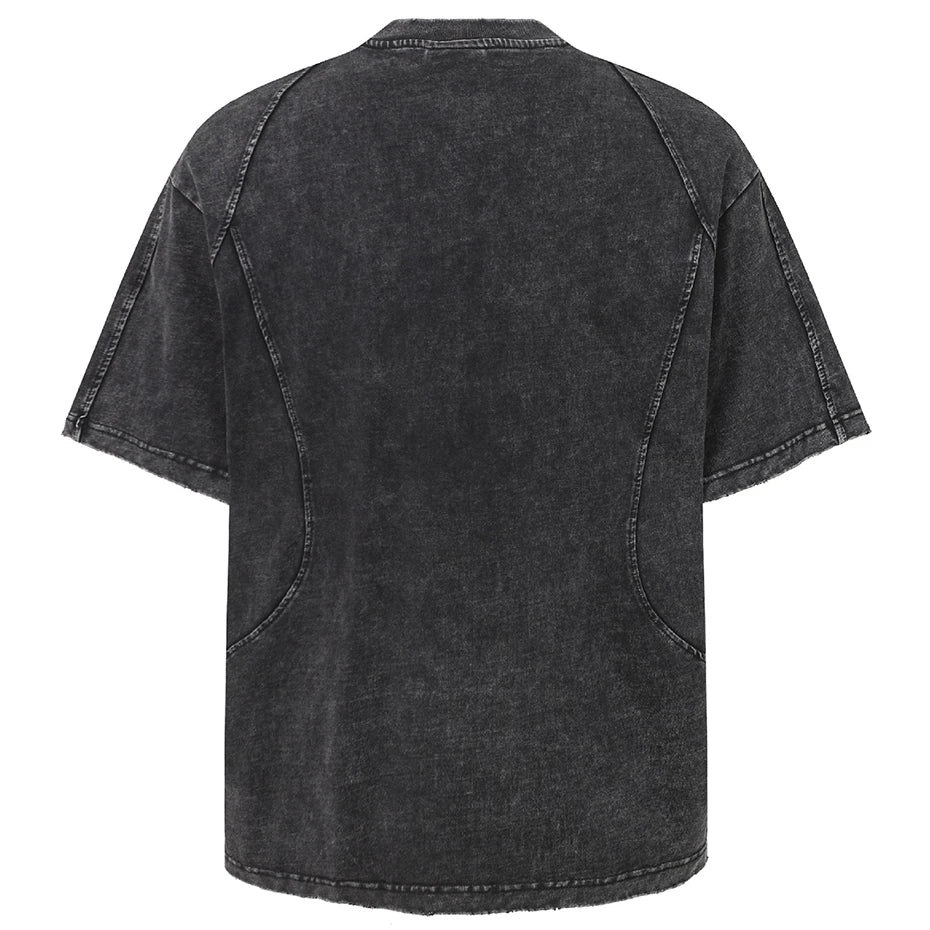 Vintage Pleated Oversized T-Shirt — detail shot