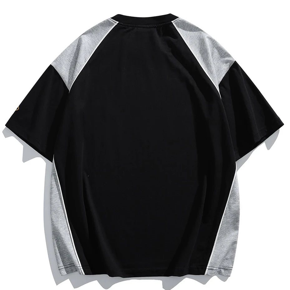 Sleeve Vintage Oversized T-Shirt — front view