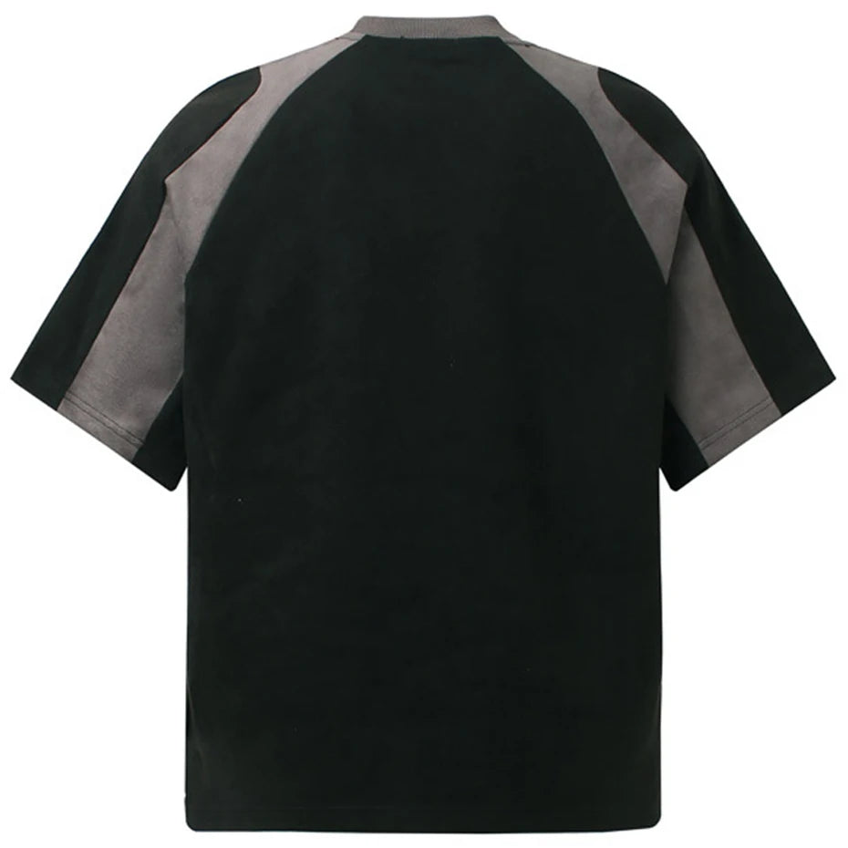 Vintage Suede Oversized T-Shirt — front view
