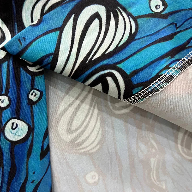 Shark Graphic Oversized Shirt — detail shot