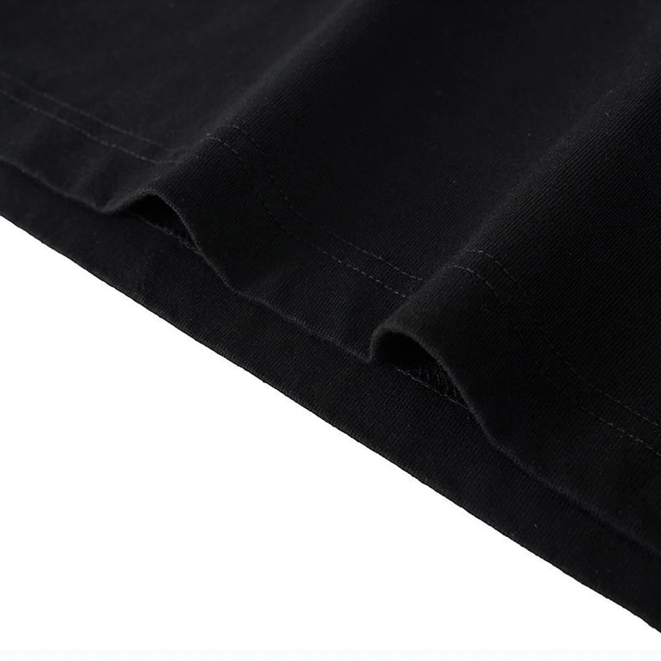 Tshirts Vintage Graphic Oversized T-Shirt — fabric close-up