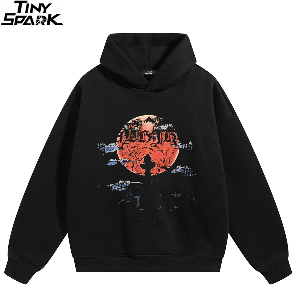 Vintage Sun Graphic Hoodie — front view