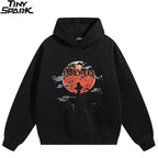 Vintage Sun Graphic Hoodie — front view