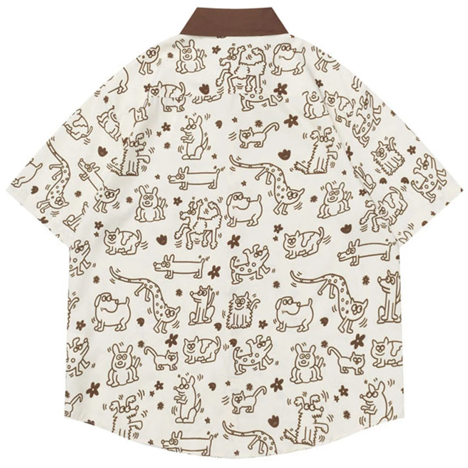 Cartoon Graphic Shirt — front view